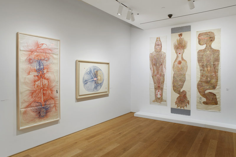 Installation view: Guo Fengyi: To See From a Distance, The Drawing Center, New York. February 20 -– May 10, 2020. Photo: Martin Parsekian.
