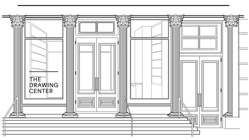 Line Drawing of The Drawing Center's facade